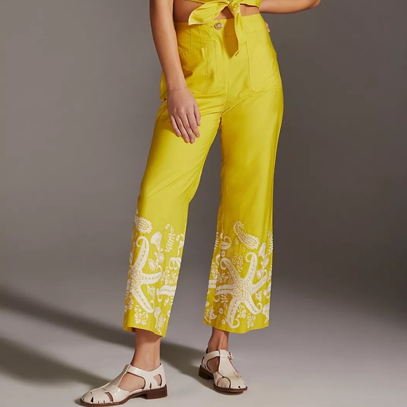 Maeve Pants - New Women’s Maeve Embroidered Pant By Anthropologie!!🔥🔥🔥